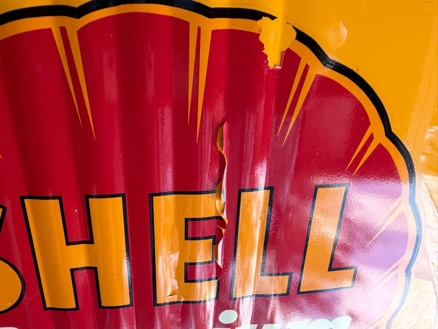 Authentic Restored Vintage Shell Gas Pump By Erie Meter Systems Model 70 Serial No. 96022 Circa 1930s/40s With Reproduction Top Globe 24W X 17D X 86H (RSF) [Photo 13]