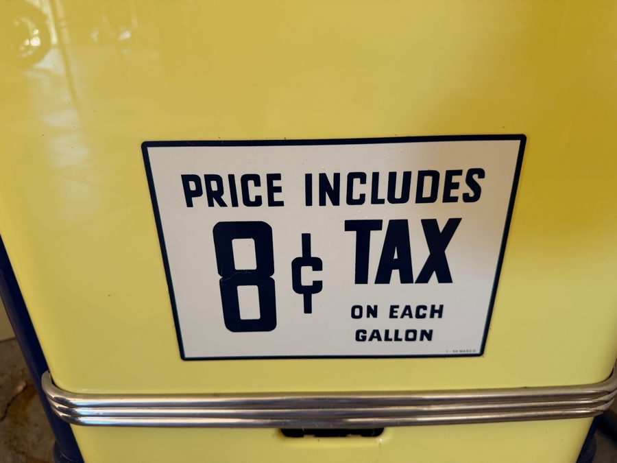 Authentic Restored Vintage Richfield Hi-Octane Gas Pump By Gilbarco Circa 1950s With Reproduction Top Globe (Front Glass Is Broken And Back Top Glass Piece Is Missing - See Photos) 30W X 16D X 87H (RSF) [Photo 8]