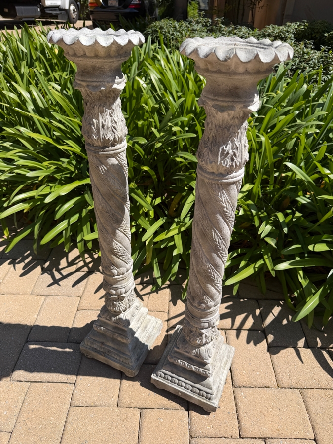 Pair Of Resin Candle Holders 36'H Retails $180 (RSF) [Photo 4]
