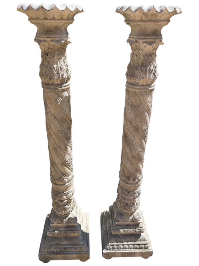 Pair Of Resin Candle Holders 36'H Retails $180 (RSF) [Photo 2]