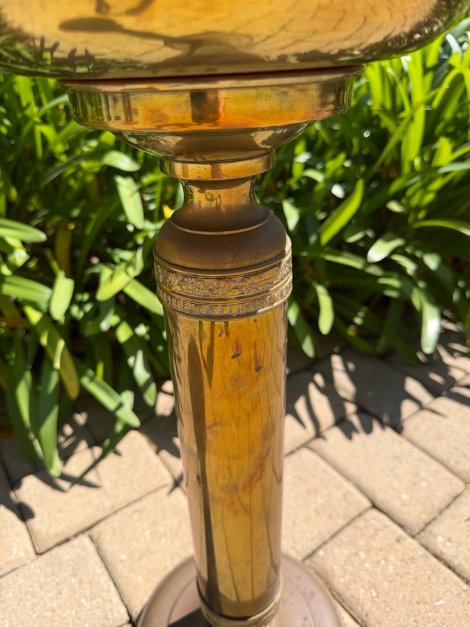 Vintage Brass Freestanding Champagne Ice Bucket Made In Hong Kong 28H (RSF) [Photo 5]