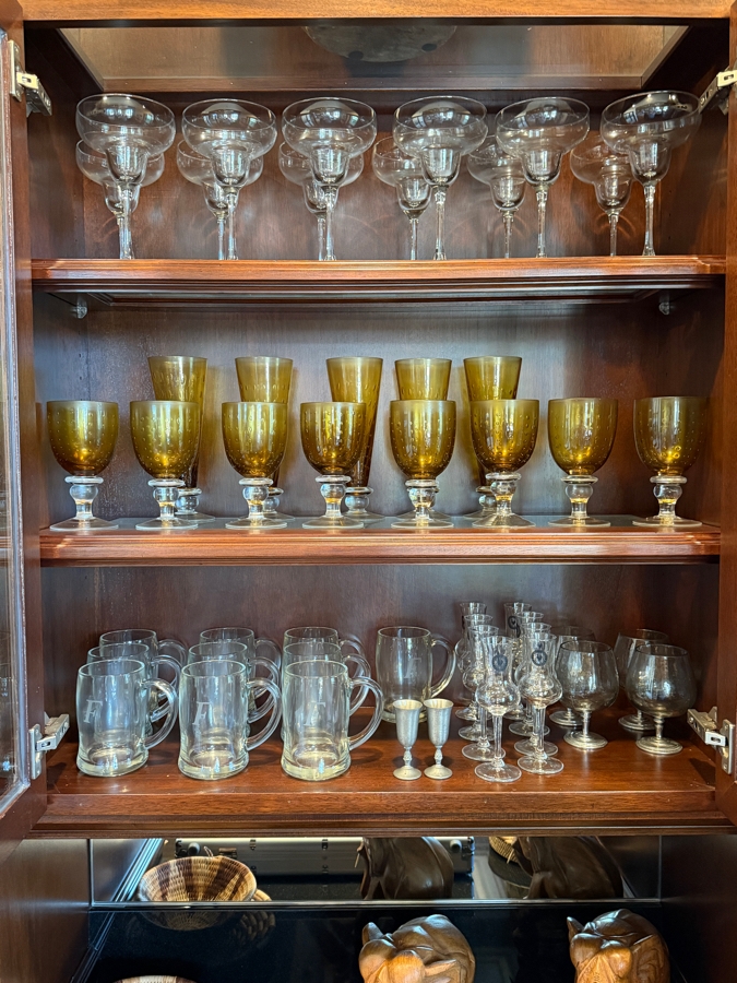 Just Added - Extensive Collection Of Premium Glassware: Wine, Champagne, Amber Goblets, Beer Mugs, And Specialty Stemware (Just Glassware In Cabinets Included - Nothing Else) [Photo 4]