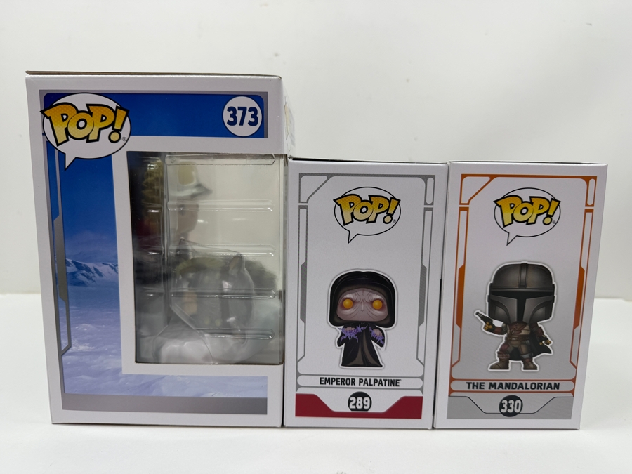 Funko Pop! Star Wars Bundle - Amazon Exclusive Battle At Echo Base Han Solo With Tauntaun #373, 2019 Fall Convention Mandalorian #330 & Emperor Palpatine #289 [Photo 5]