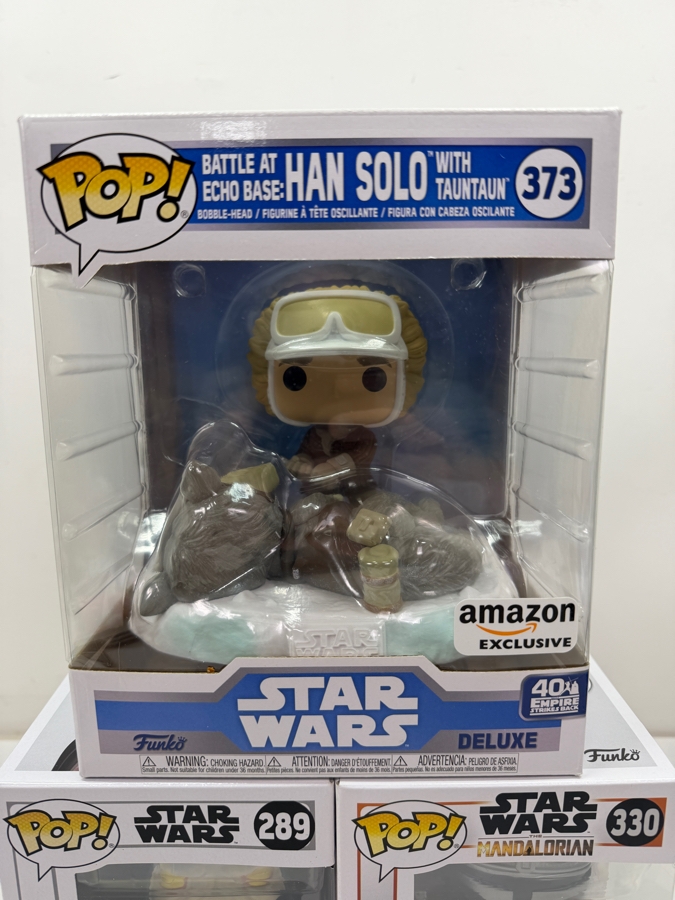 Funko Pop! Star Wars Bundle - Amazon Exclusive Battle At Echo Base Han Solo With Tauntaun #373, 2019 Fall Convention Mandalorian #330 & Emperor Palpatine #289 [Photo 4]