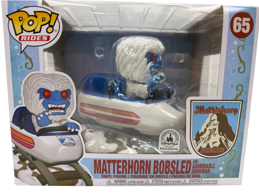 Funko Pop! Rides Disneyland 65th Anniversary Matterhorn Bobsled And Abominable Snowman #65 