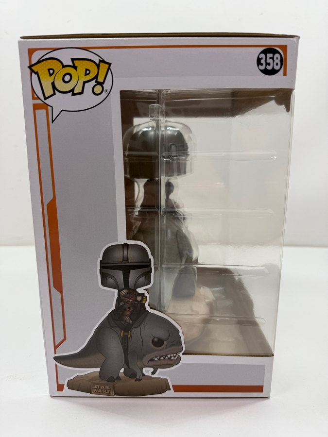 Funko Pop! Star Wars: The Mandalorian On Blurrg #358 - Deluxe Vinyl Bobble-Head Figure - Disney Plus Series Collectible
 [Photo 5]