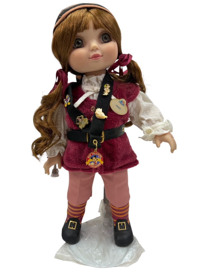 Marie Osmond Adora Belle Pirates Of The Caribbean Pin Trader Doll With Original Box And COA - Limited Edition 1000 - 2003 Disneyland Exclusive Vinyl Doll