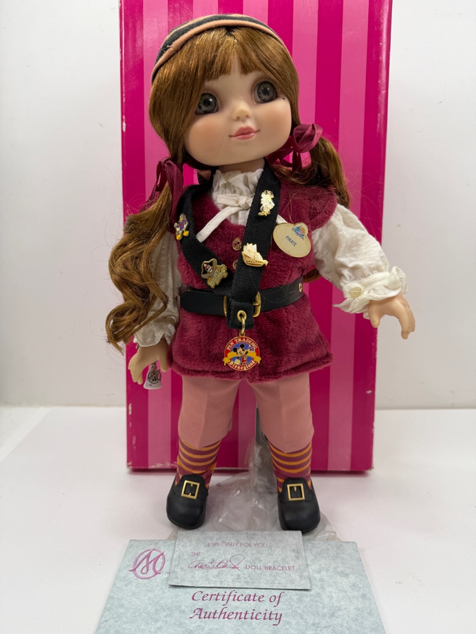 Marie Osmond Adora Belle Pirates Of The Caribbean Pin Trader Doll With Original Box And COA - Limited Edition 1000 - 2003 Disneyland Exclusive Vinyl Doll [Photo 2]