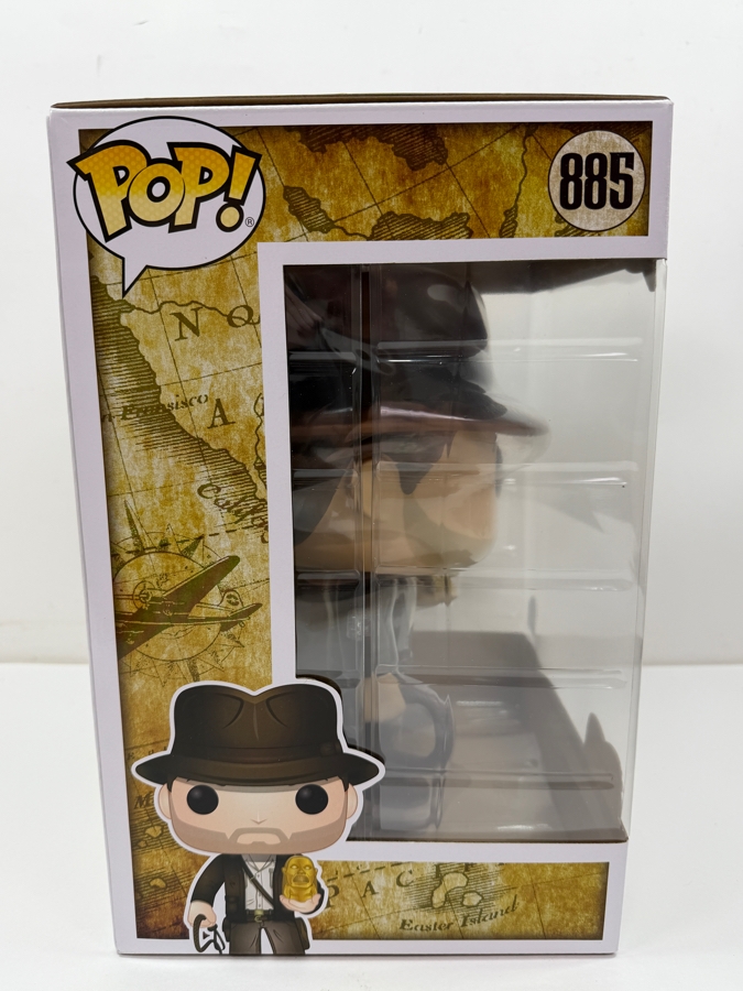 Funko Pop! Indiana Jones Adventure 10-Inch Super Sized #885 - Disney Parks Exclusive Jumbo Vinyl Bobblehead With Golden Idol Relic [Photo 5]