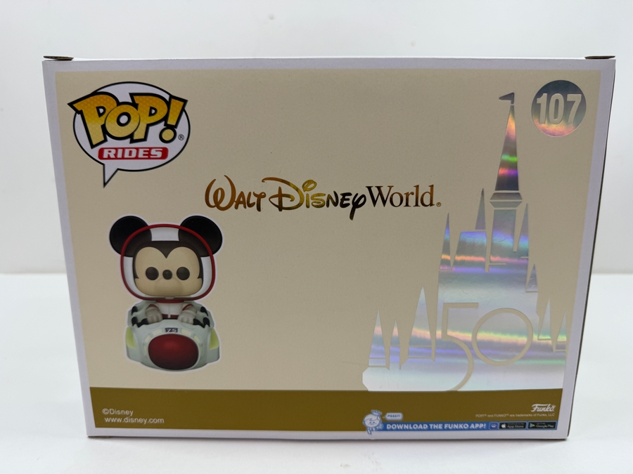 Funko Pop! Rides Walt Disney World 50th Anniversary Mickey Mouse At The Space Mountain Attraction #107 [Photo 4]
