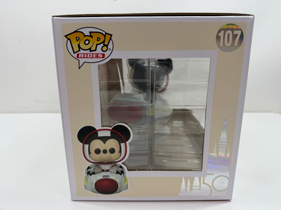 Funko Pop! Rides Walt Disney World 50th Anniversary Mickey Mouse At The Space Mountain Attraction #107 [Photo 5]
