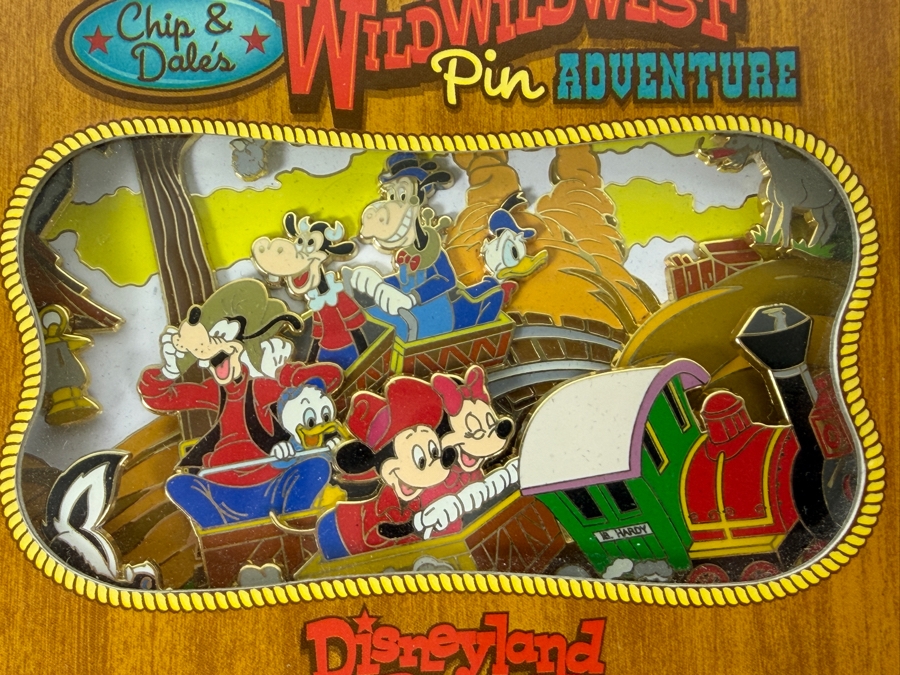 Disney Chip & Dale's Wild Wild West Pin Adventure Boxed Pin Set - 2005 Disneyland Resort Limited Edition - 7-Pin Character Collection 
 [Photo 2]
