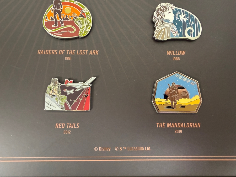 Disney D23 Exclusive Lucasfilm 50th Anniversary Limited Edition 6-Pin Tin Set - 2021 Gold Member Collector Item [Photo 4]