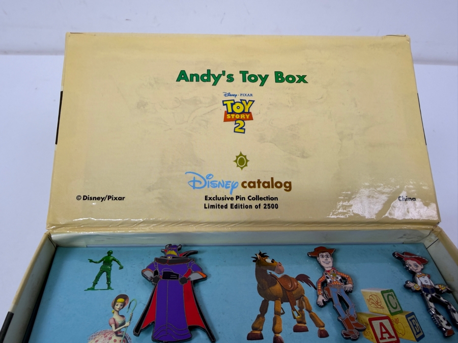 Disney Toy Story 2 Andy's Toy Box Covered Wagon Pin Set - Limited Edition 2500 - 7-Pin Character Collection [Photo 5]