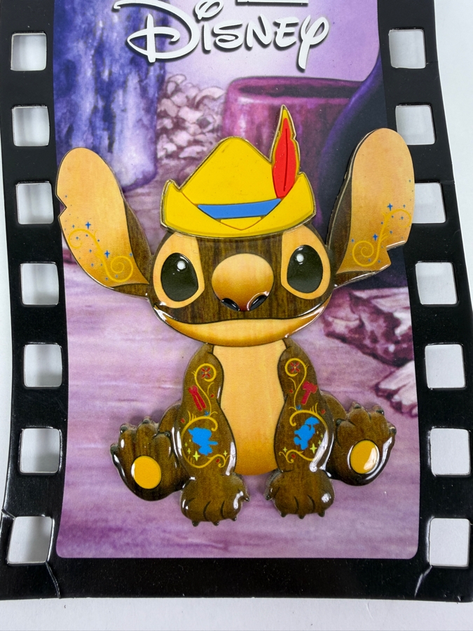 Stitch Crashes Disney Pinocchio Jumbo Pin - Series 5 Of 12 - Limited Release 2021 Monthly Collection [Photo 2]