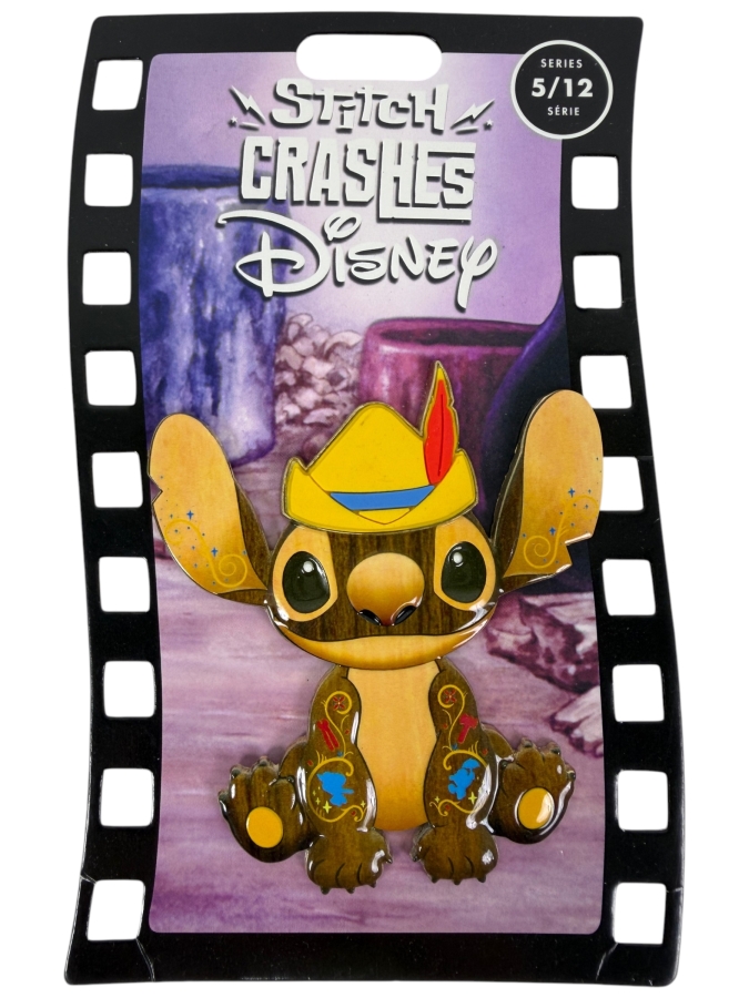 Stitch Crashes Disney Pinocchio Jumbo Pin - Series 5 Of 12 - Limited Release 2021 Monthly Collection