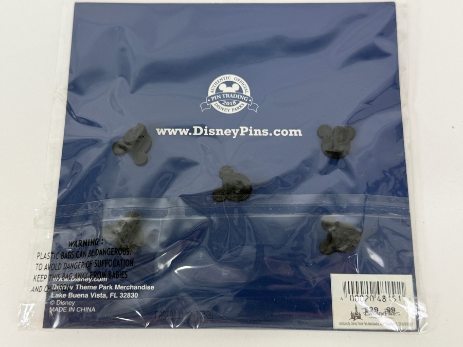 Disney Parks 2018 Attraction Icons Booster Pin Set - 5 Piece Set Featuring Space Mountain & Partners Statue [Photo 3]