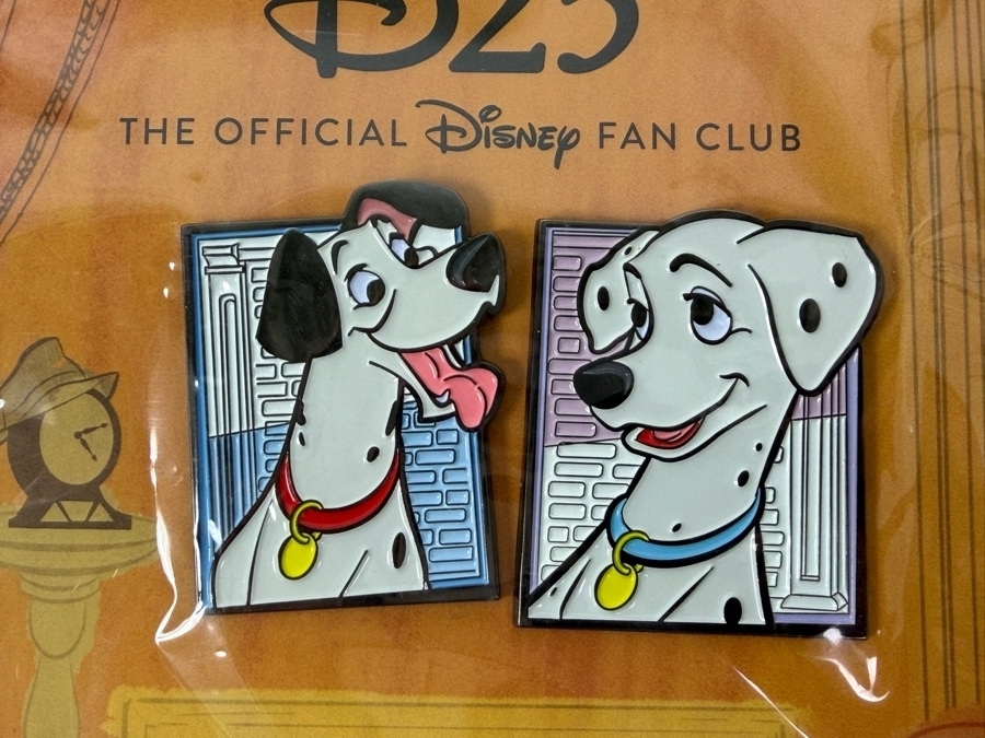 Disney D23 Exclusive 101 Dalmatians 60th Anniversary Pongo & Perdita Pin Set - Limited Edition 1,750 - 2021 Gold Member Official Fan Club Collectible [Photo 4]