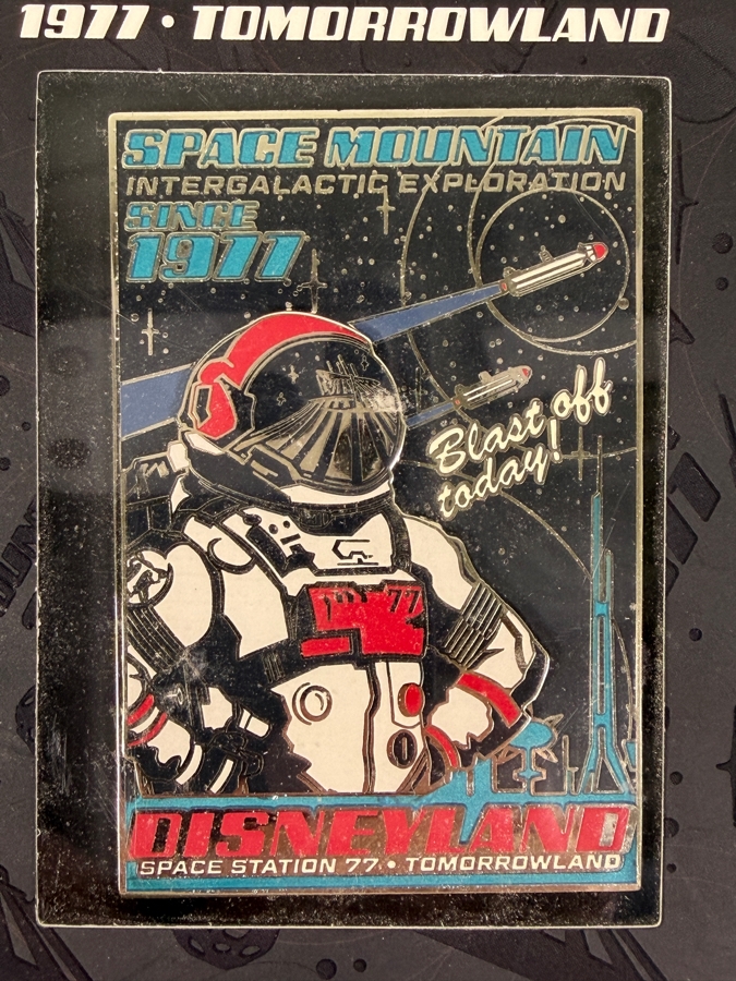 Disney D23 Expo 2017 Space Mountain 40th Anniversary Attraction Poster Jumbo Pin - Limited Edition 500 - Disneyland Tomorrowland Exclusive [Photo 2]