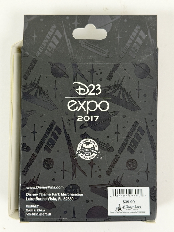 Disney D23 Expo 2017 Space Mountain 40th Anniversary Attraction Poster Jumbo Pin - Limited Edition 500 - Disneyland Tomorrowland Exclusive [Photo 4]