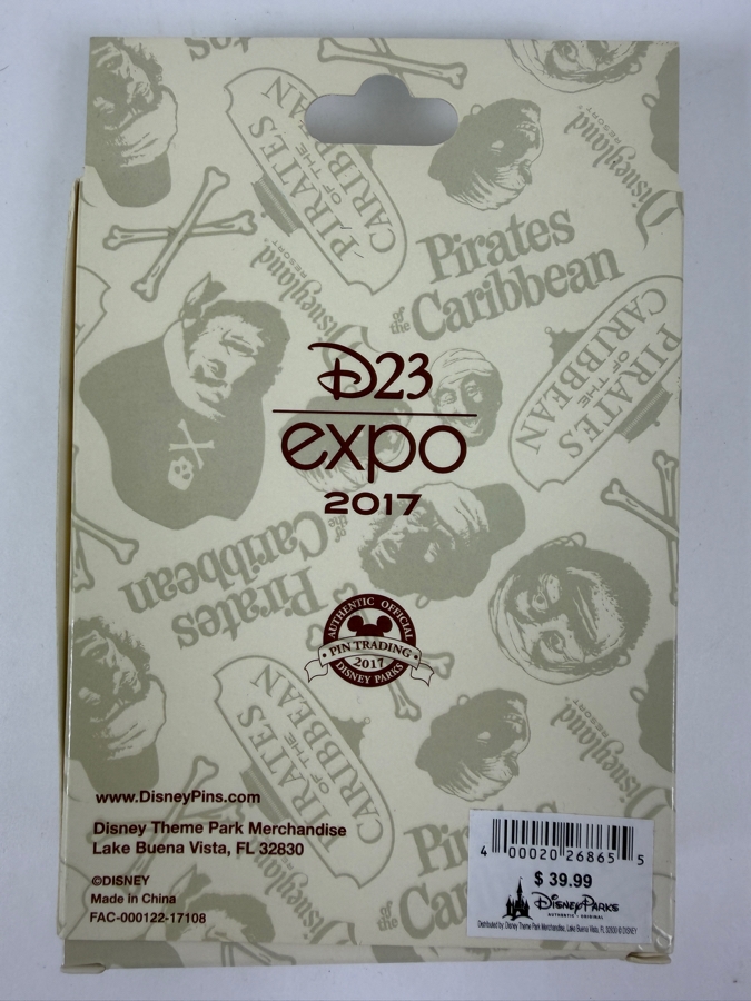 Disney D23 Expo 2017 Pirates Of The Caribbean 50 Years Attraction Poster Jumbo Pin - Limited Edition 500  [Photo 4]