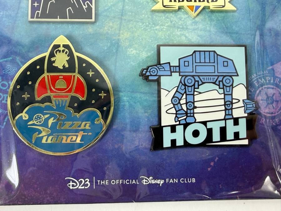 Disney D23 Gold Member Fantastic Worlds Pin Set - 2020 Exclusive 6-Pin Milestone Anniversary Collection [Photo 4]