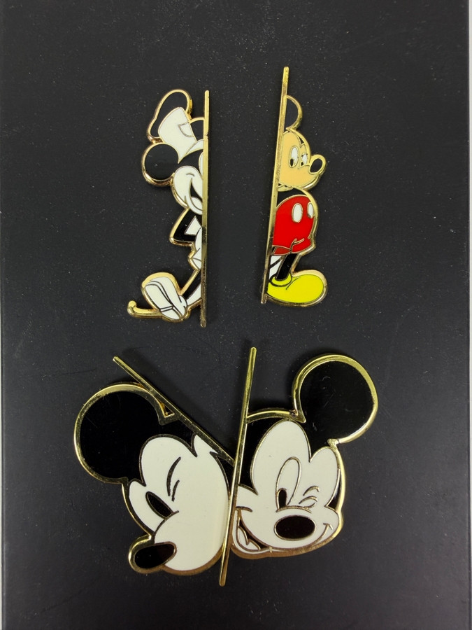Disney Mickey Mouse Split Body Enamel Pin Set - Concept Art Style Character Collection - Unique Multi-Piece Collector Pins [Photo 2]