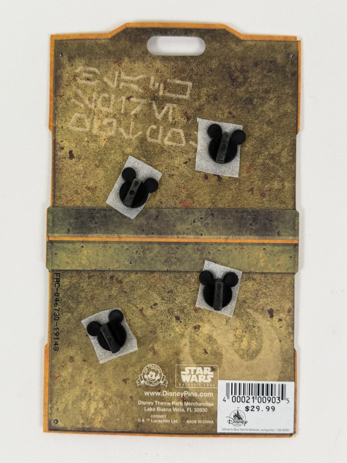 Disney Parks Star Wars: Galaxy's Edge Resistance Booster Pin Set - 4 Piece Mission Emblem Collection [Photo 3]