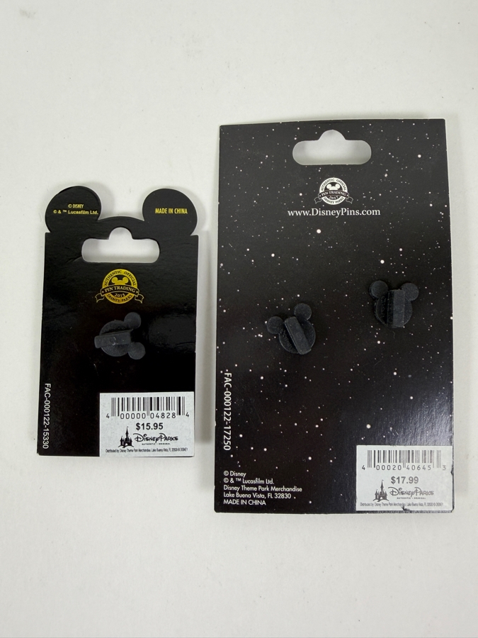 Disney Star Wars Limited Edition Pin Set - Poe’s X-Wing Fighter Vehicle Series Pin Of The Month #13 & The Force Awakens Opening Day 2015 Logo Pin
 [Photo 5]