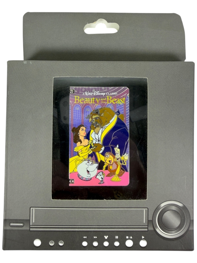 Beauty And The Beast VHS Cover Jumbo Pin - Limited Edition 2000 - 2022 30th Anniversary Movie Moment Collection
