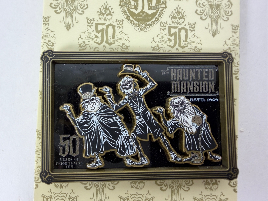 Disney Parks The Haunted Mansion 50th Anniversary Hitchhiking Ghosts Framed Pin - Limited Release 2019 - Anniversary Event Exclusive Collectible [Photo 2]