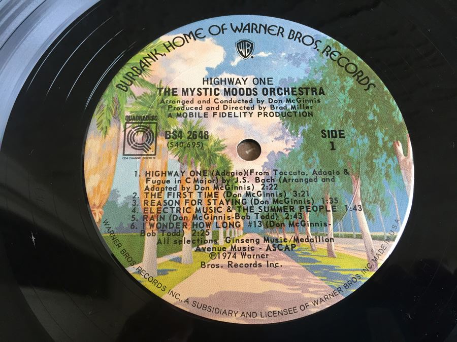 Mystic Moods Orchestra, The ‎- Highway One - Warner Bros. Records ‎- BS4 2648 - Quadraphonic [Photo 4]