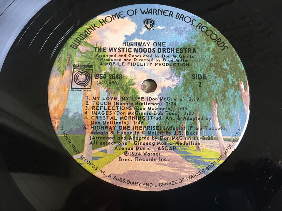 Mystic Moods Orchestra, The ‎- Highway One - Warner Bros. Records ‎- BS4 2648 - Quadraphonic [Photo 6]
