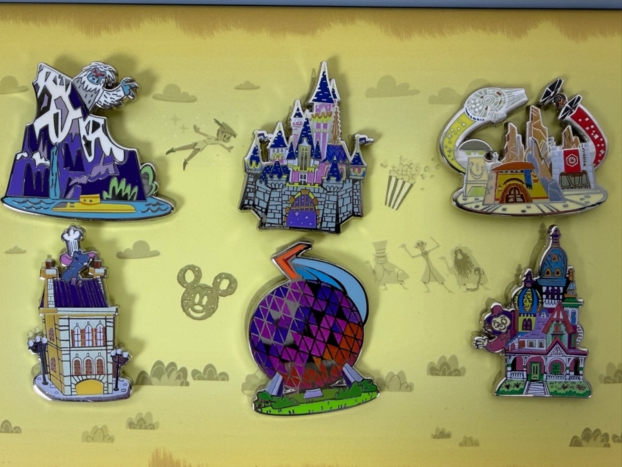 Disney D23 Exclusive 65 Years Of The Disney Theme Park Pin Set - Limited Edition 2500 - 2020 Official Fan Club Milestone Anniversary Boxed Set [Photo 3]