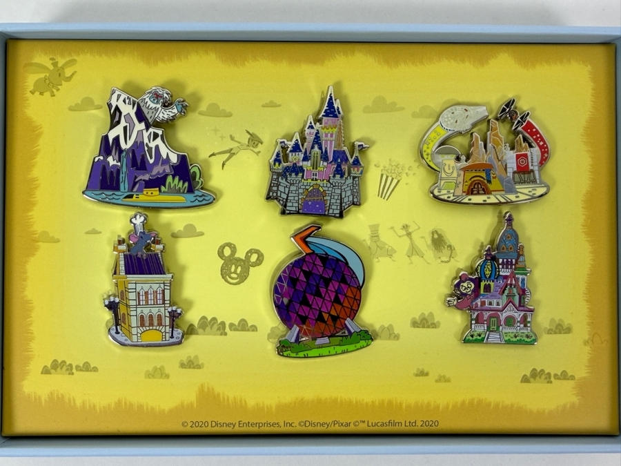 Disney D23 Exclusive 65 Years Of The Disney Theme Park Pin Set - Limited Edition 2500 - 2020 Official Fan Club Milestone Anniversary Boxed Set [Photo 2]