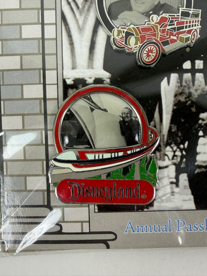Disney Heritage Pin Collection 2009 Annual Passholder Exclusive 4-Pin Transportation Set Featuring Walt Disney Photos [Photo 5]