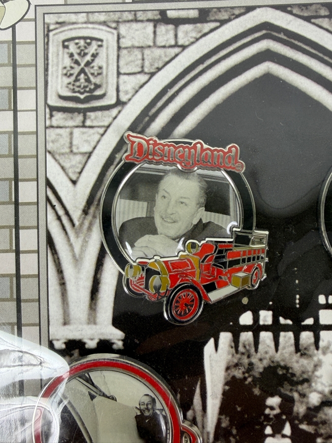 Disney Heritage Pin Collection 2009 Annual Passholder Exclusive 4-Pin Transportation Set Featuring Walt Disney Photos [Photo 7]