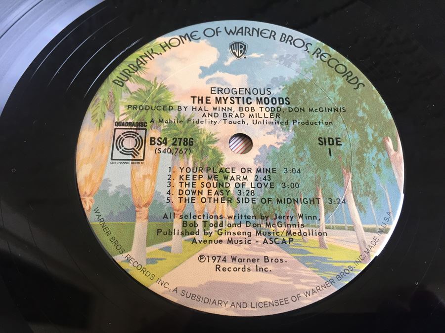 Mystic Moods, The - Erogenous - Warner Bros. Records ‎- BS4 2786 - Quadraphonic [Photo 5]