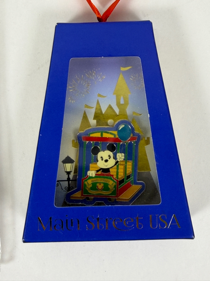 Disney California Adventure 2011 Passholder 6-Pin Set, Happy Birthday Stitch Card & Pin, And Mickey Mouse Main Street USA Trolley Ornament Pin [Photo 4]