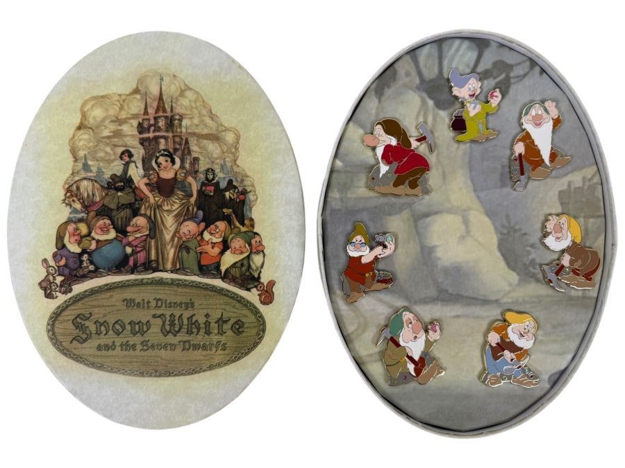 Disney Store Snow White And The Seven Dwarfs 80th Anniversary Pin Box Set - 2017 D23 Expo Exclusive - Limited Edition 300