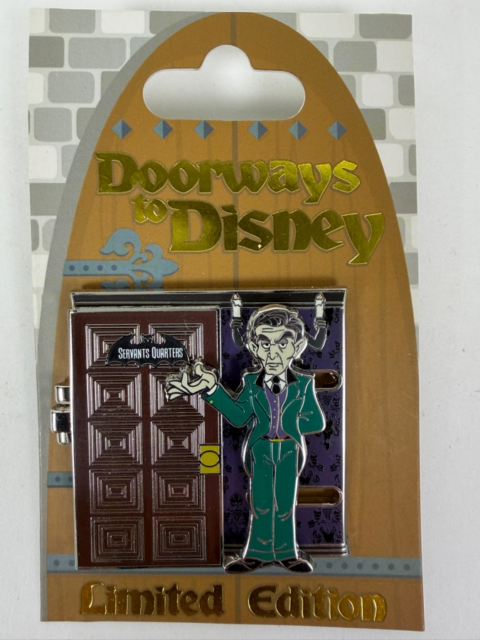 Disney Doorways To Disney The Haunted Mansion Servants Quarters Master Gracey Limited Edition Hinged 3-D Pin [Photo 2]