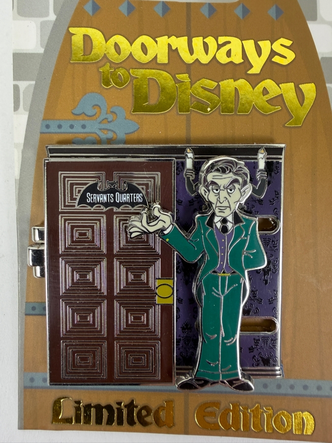 Disney Doorways To Disney The Haunted Mansion Servants Quarters Master Gracey Limited Edition Hinged 3-D Pin [Photo 3]