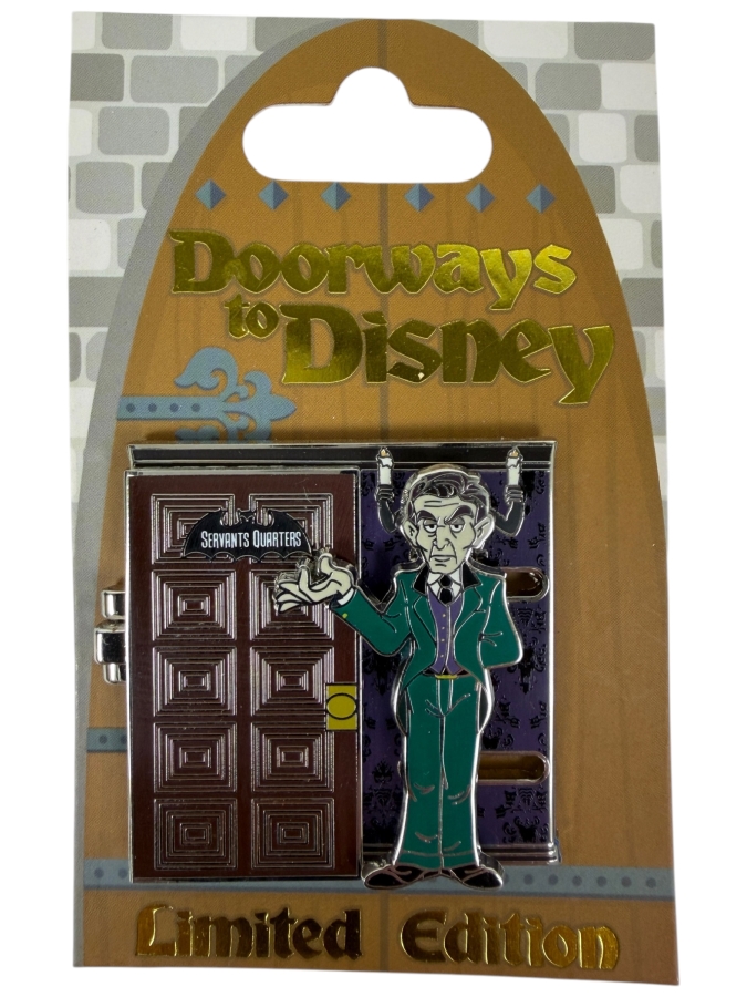 Disney Doorways To Disney The Haunted Mansion Servants Quarters Master Gracey Limited Edition Hinged 3-D Pin
