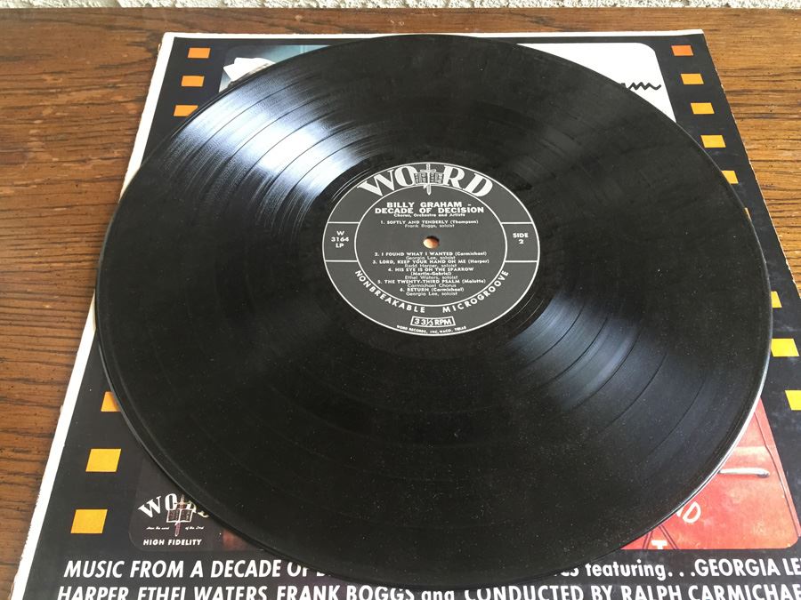 Billy Graham Decade Of Decision (Music From A Decade Of Billy Graham Film Classics) - Word ‎- W-3164-LP [Photo 5]