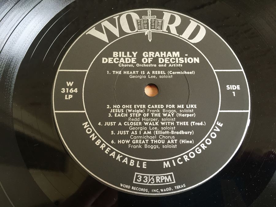 Billy Graham Decade Of Decision (Music From A Decade Of Billy Graham Film Classics) - Word ‎- W-3164-LP [Photo 4]