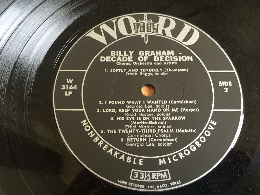 Billy Graham Decade Of Decision (Music From A Decade Of Billy Graham Film Classics) - Word ‎- W-3164-LP [Photo 6]