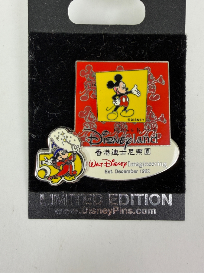 Disney Parks Limited Edition Color Mickey WDI Imagineering 50th Anniversary Hong Kong Disneyland China Pin [Photo 2]