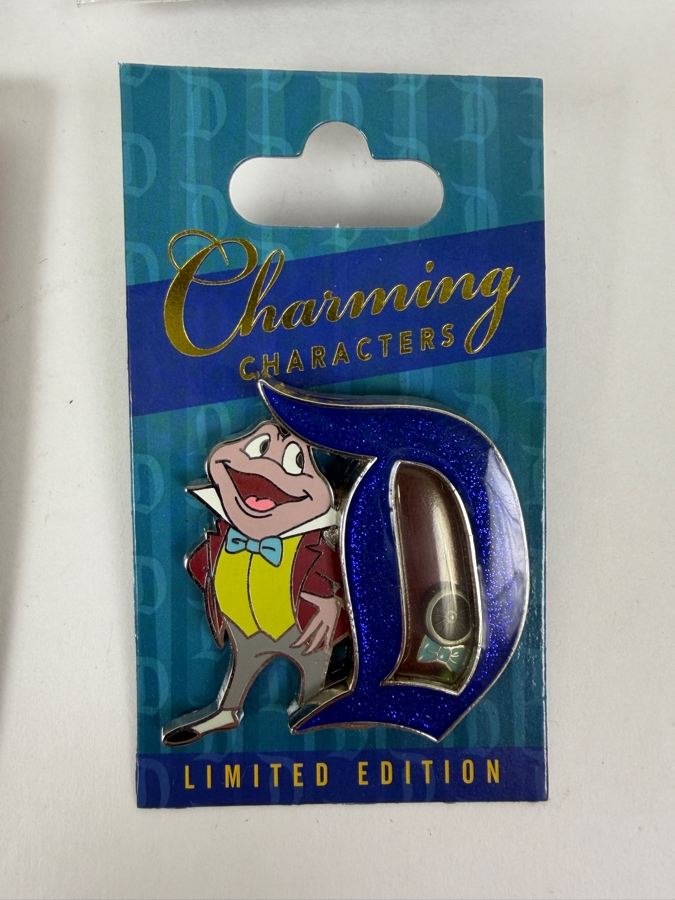 Disney Parks Limited Edition Pin Set - WDI Lost Boys In Jolly Roger Boats, Mr. Toad’s Wild Ride Cuckoo Clock & Mr. Toad Charming Characters Collectibles [Photo 3]