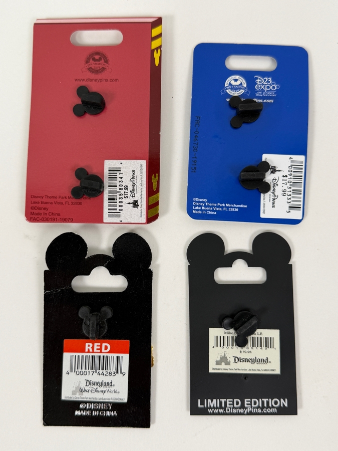 Disney Pin Trading Limited Edition Set - Pop-Up Books Wind In The Willows LE 4000, D23 Expo 2019 Dapper Trolley LE 1500, Presidents’ Day 2010 & Mickey’s All-American Festival [Photo 7]