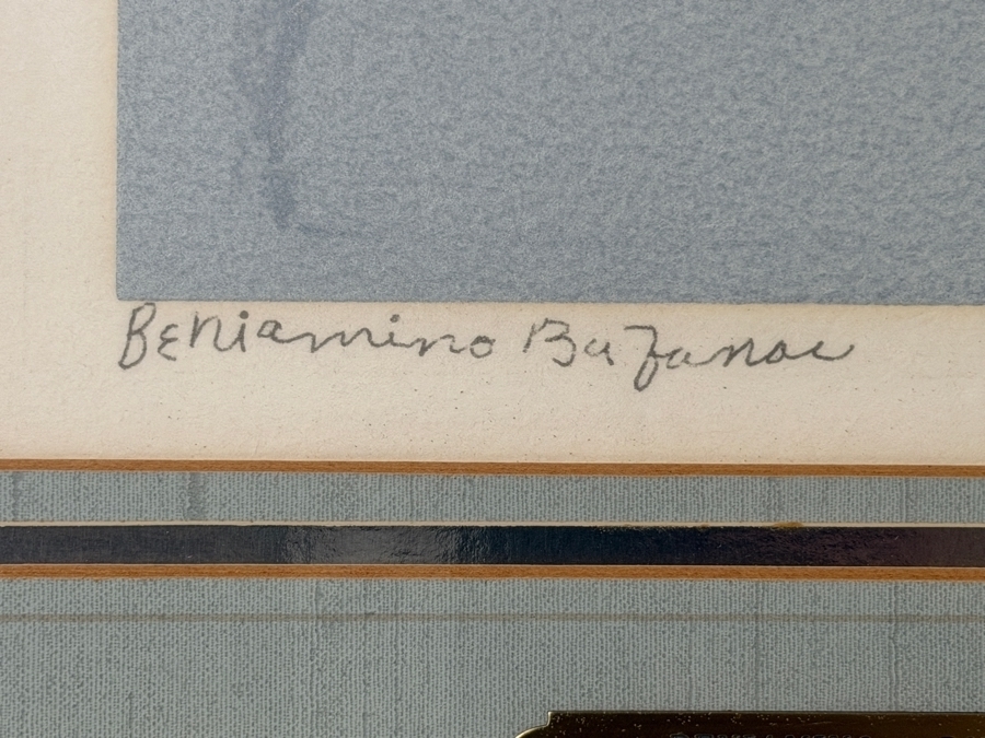 Beniamino Bufano (1886–1970) 'Owl' Color Lithograph Signed Bottom Left Modernist Print, Circa 1960 8'W X12'H Framed: 25'W X 31'H (RSF) [Photo 5]